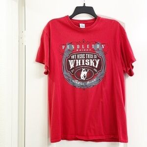 Delta Pendleton Whiskey red short sleeve t-shirt